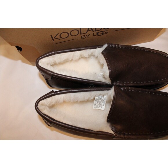 Koolaburra By Ugg Men's Tipton Smooth Slippers BROWN NIB - Picture 4 of 6